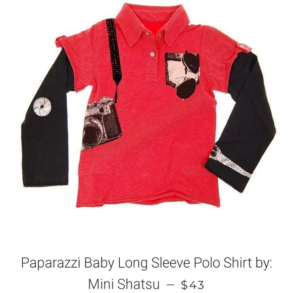 Mini Shiatsu Set of 2 Long Sleeved Fun Shirts sz6 - Picture 12 of 13